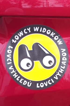 Nálepka na auto - Lovci Výhľadov