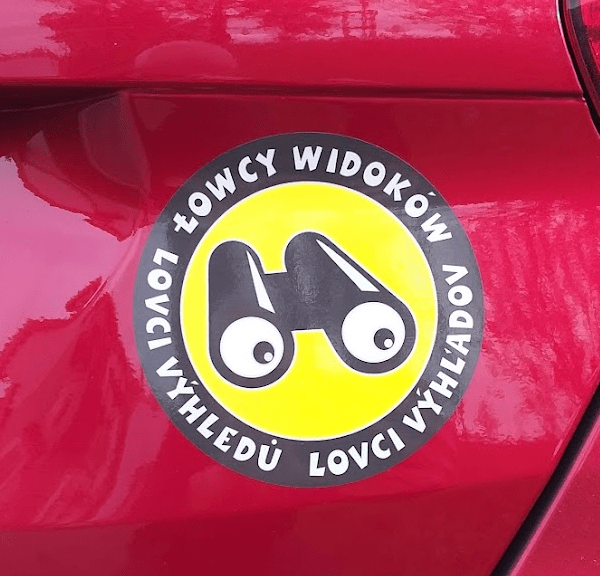Nálepka na auto - Lovci Výhľadov