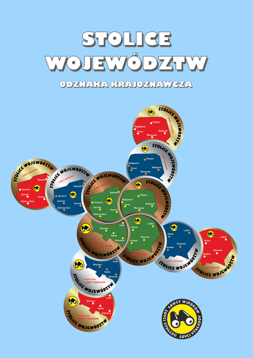 Stolice Województw - książeczka odznak